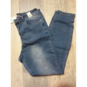 Judy Blue Women's 82449 Blue Denim Mid Rise Ankle Jeans Size 13/31